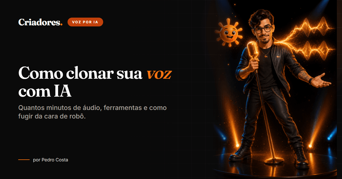 Forma de onda de áudio sendo processada por IA para clonagem de voz