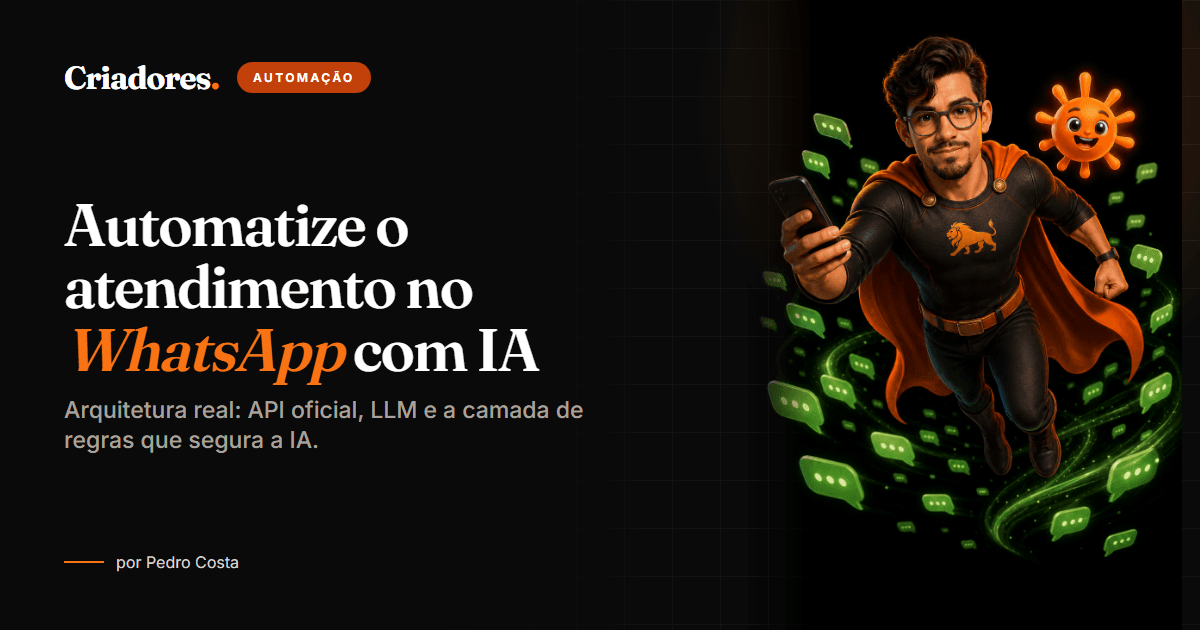 Atendimento automatizado no WhatsApp com respostas geradas por IA